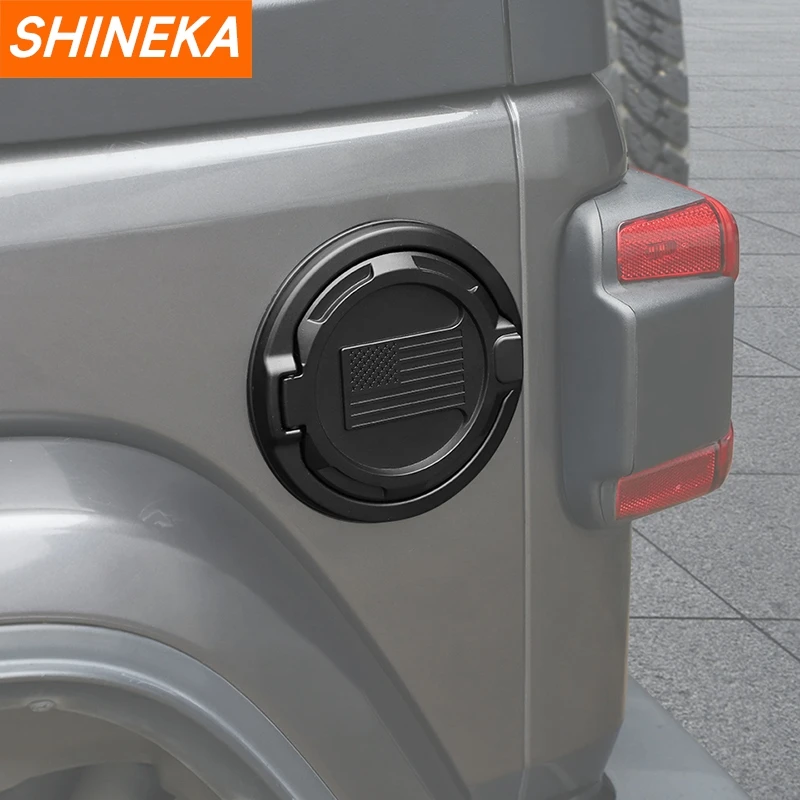 JeCar Couvercle De Réservoir De Gaz En Alliage D'aluminium Pour Jeep Wrangler 2018-2022 JL & Unlimited, Drapeau Américain