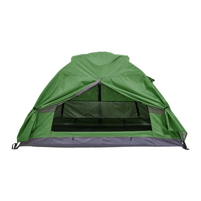 Voltsify Portable Camping Tent with Detachable Top Cover for 1 Person for Fishing Hiking Camping Off-grid 1