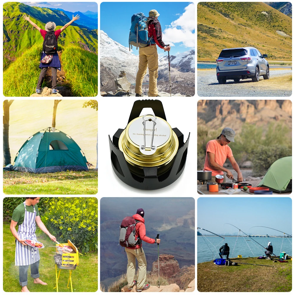 Réchaud à Alcool Compact Pour Brûleur à Alcool Pour Randonnée En