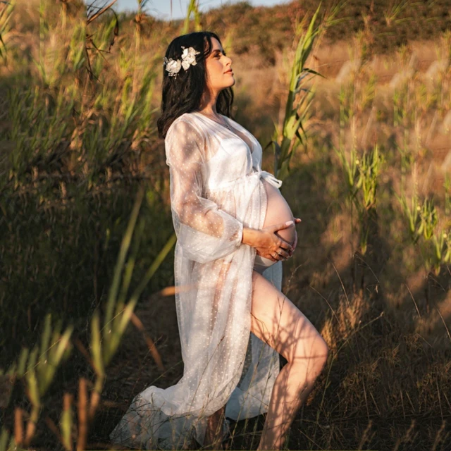 Kari Maternity Photography Props Long Dress 3