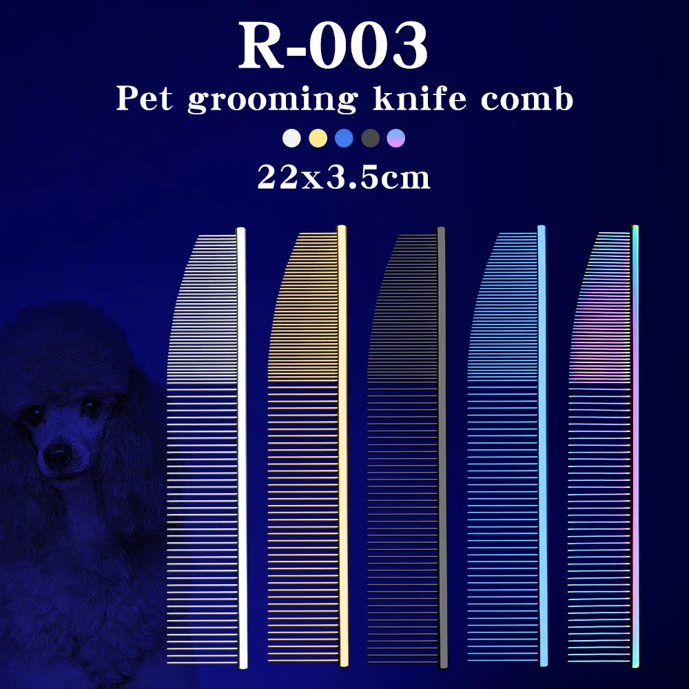 Pet grooming knife comb, comb arrangement comb, piano hair pulling, knot opening, hair picking, styling, face copper