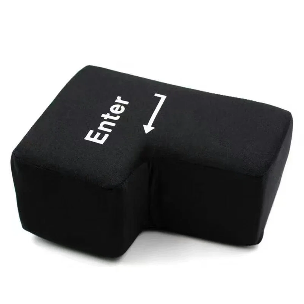 USB Enter Key Anti Stress Button Vent Pillow Soft Computer Button Return Key for Offices Decompression Pillow Stress Relief Toy Enter Button