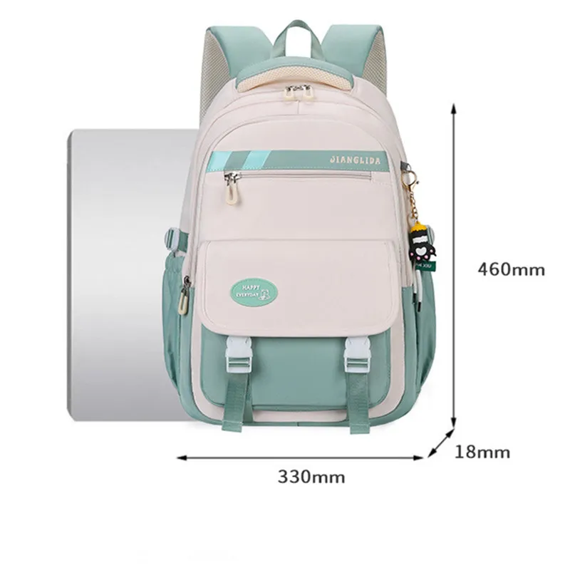 Kawaii Backpack for Girls School Bags Portability Waterproof Teens College Student Large Travel Shoulder Bag Mochilas Escolares 3