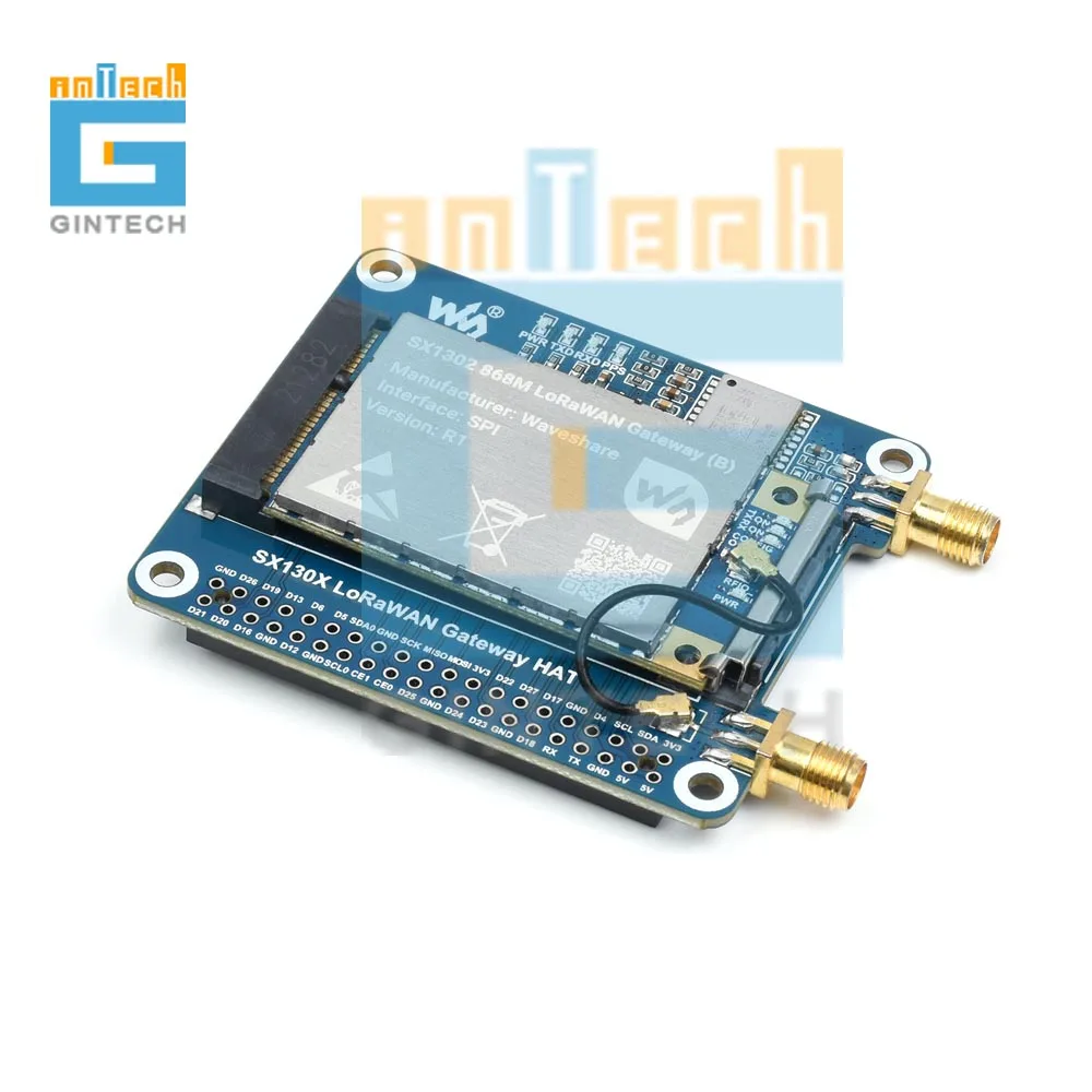 Waveshare ����� ���̿� ����Ʈ���� ���/HAT, ǥ�� �̴� PCIe ����, ��Ÿ� ����, SX1302, 868M, 915M, LoRaWAN
