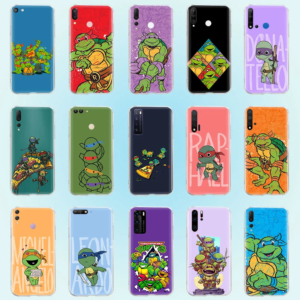 Sh-47 Custodia Ninja Turtle Per Iphone 14 Plus 13 Mini 15 11 Pro X Xs Max Cover Trasparente