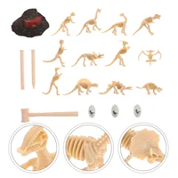 Dinosaur Kit Dino Dig Bone Excavation Sand Bones Archeological Digging Science Model Toys Stem Discovery 2