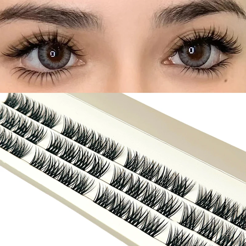 DIY Clusters Eyelash Extension Dovetail Segmented Lashes Volume 3D Fluffy Natural Segmented Eyelashes Individual Bundles, eyelash extensions,fake eyelashes,eyelash extension,eyelash extension lashes,false eyelashes