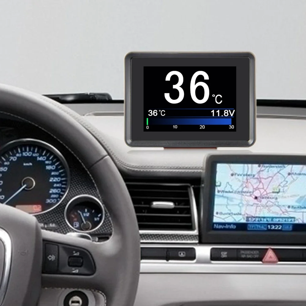 OBD2 HUD Display Car Head Up Digital Speedometer Trip Display Speed Fuel Consumption Temperature Gauge Alarm obd2 hud projector head up display obd2 hud display