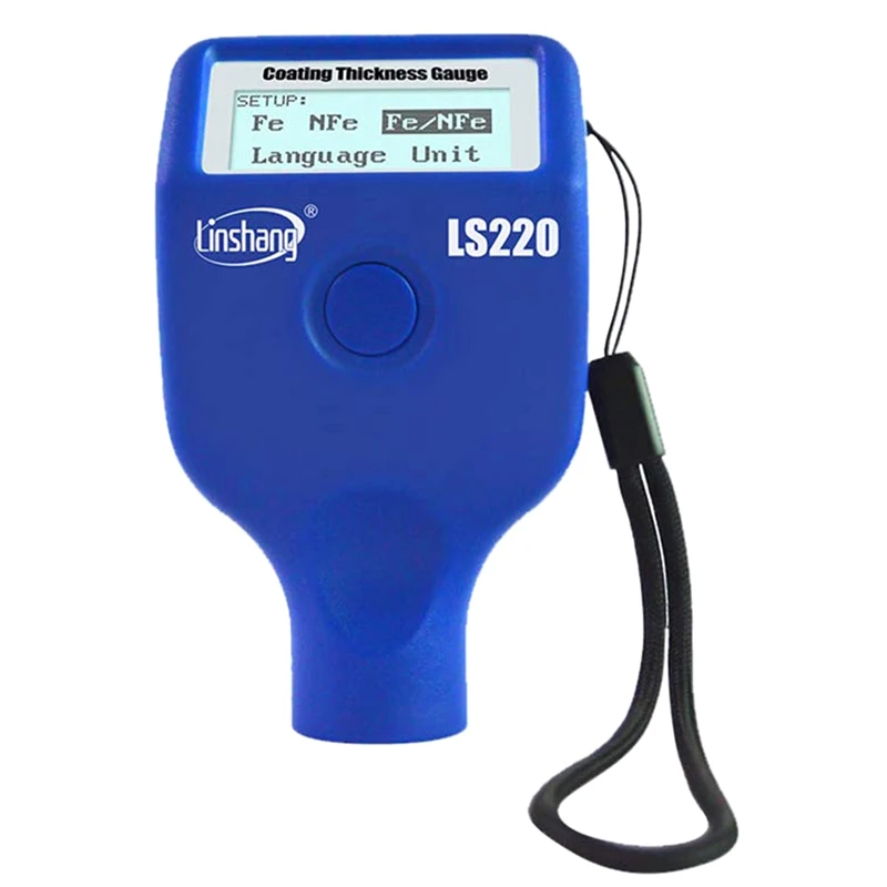 

Linshang LS220 Coating Thickness Gauge LCD Screen Meter Paint Film Meter For 2000Um Ferrous Non-Ferrous For Car Dry Film