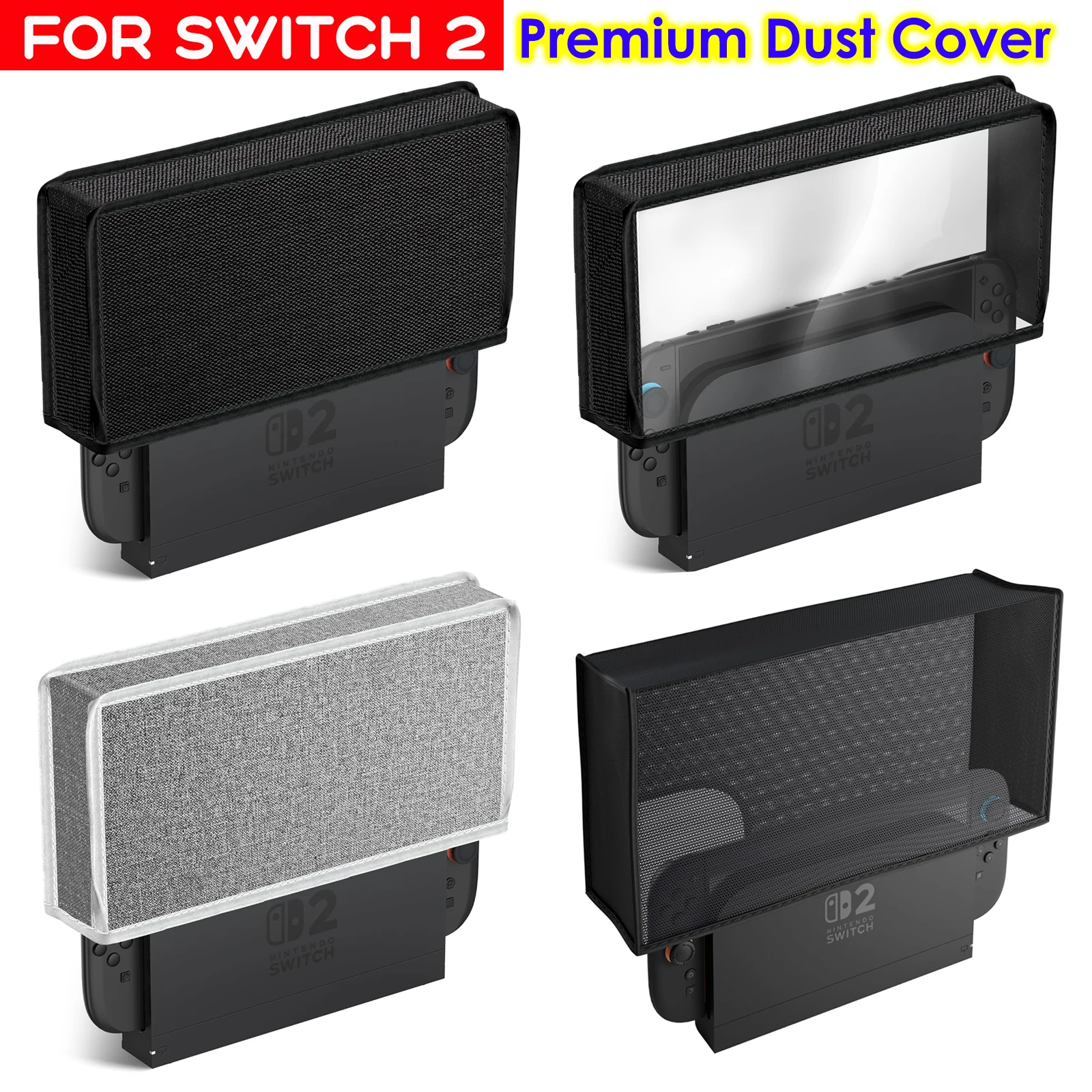 Protective Dust Cover Sleeve for Switch Console & Dock – Anti-Scratch, Waterproof Shield