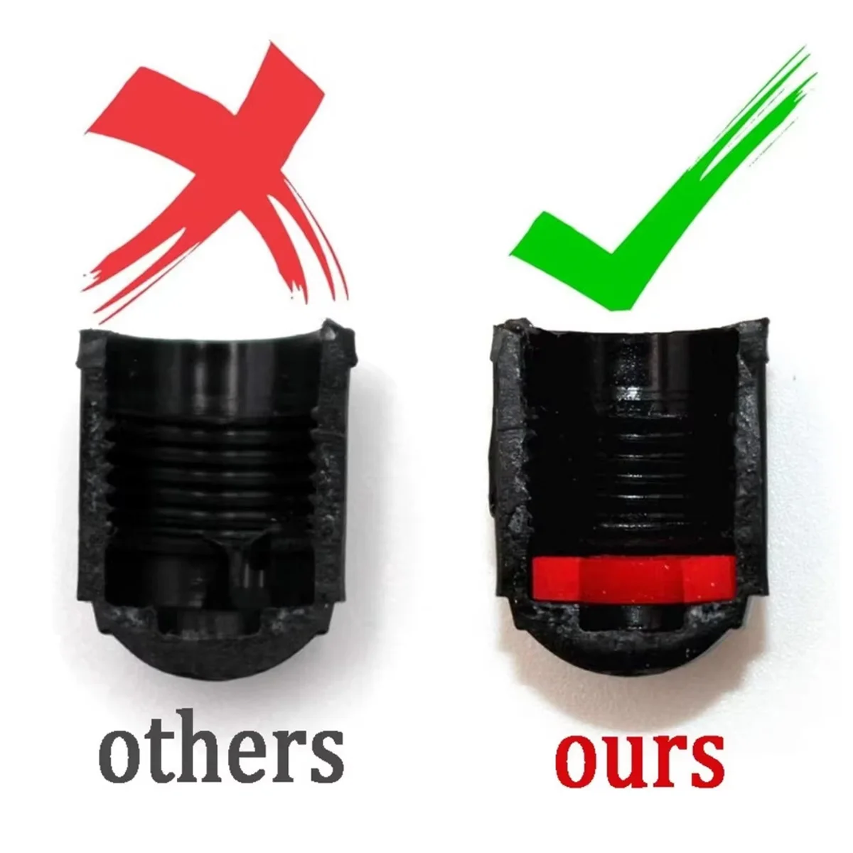 Pack of Tyre Valve Dust Caps for Car Air Nozzles - Tire and Wheel Accessories