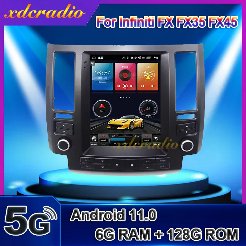 

Xdcradio 10.4" Tesla Style Vertical Screen Android 11.0 For Infiniti FX FX35 FX45 Car Radio Car Dvd Multimedia Player Navigation