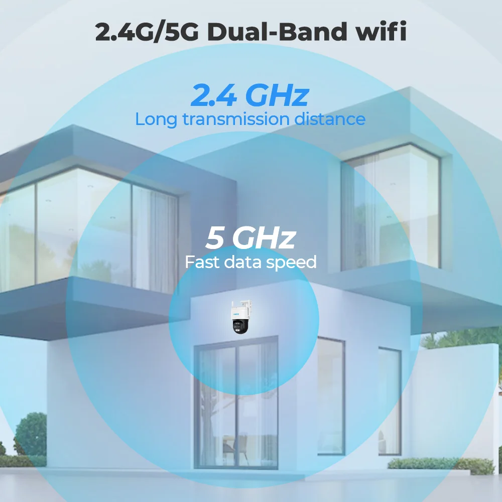 Reolink-Câmera de Segurança Externa Série Trackmix, Lente Dupla, Rastreamento de Movimento, Câmera PTZ de 8MP, Zoom 6X, Detecção Humana AI, IP, WiFi, 4K