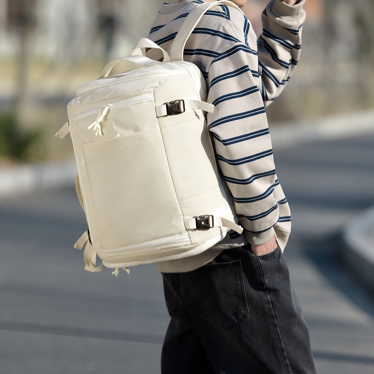 Travel Backpack Large Capacity Travel Compartment Backpack Women's Lightweight Business Trip Men's Multi-Functional Computer Bag Portable