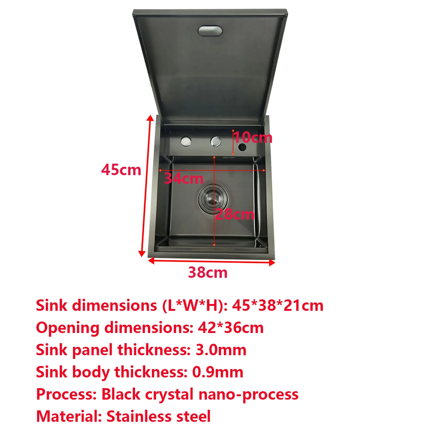 Concealed Gunmetal Kitchen Sink - Image 4
