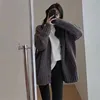 100% Pure Wool Knit Japanese Cardigan Women's 24 Autumn/Winter Korean Jacket Mid Length Coat Loose Large Cashmere Sweater Female 4