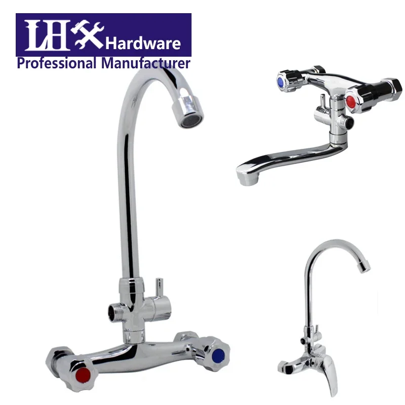 Torneira de Água para Torneira da Cozinha do Banheiro Chuveiro Quente e Fria Mixer com Vermelho Azul Codificado Casa Ferragem Lhx Xy109 Faça Você Mesmo c