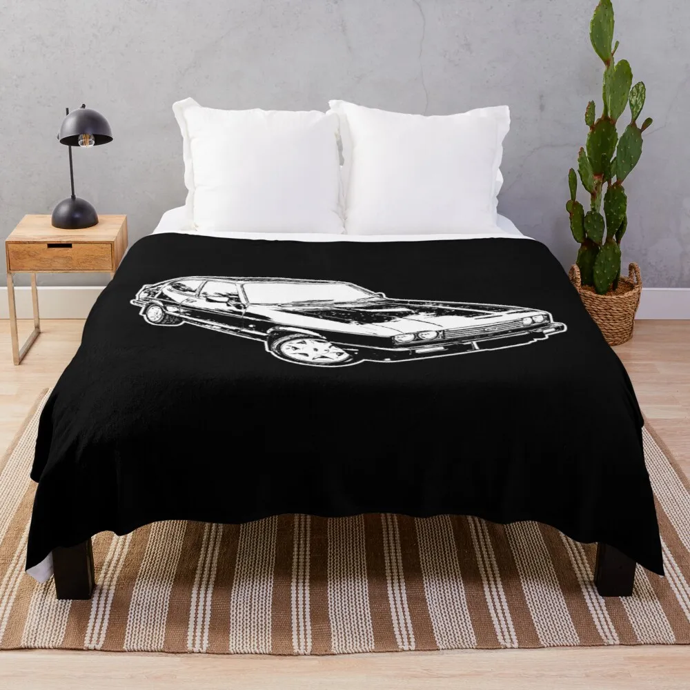 

Sketched Capri Artwork Throw Blanket Decorative Blankets Luxury Blanket
