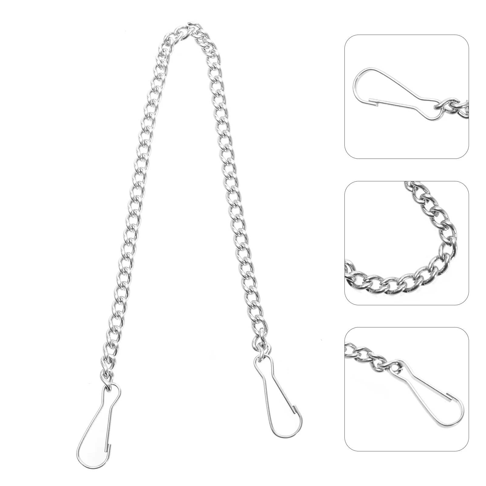 

6 Pcs Toilet Baffle Chain Universal Flapper Replacement Kit Lift Accessories Supplies Metal Handle Chains Stainless Steel