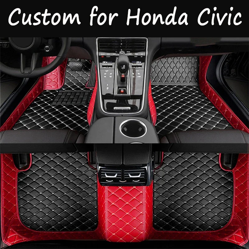 

Автомобильные коврики для Honda Civic 1999, 2000-1995, кожаные напольные коврики, коврики, внутренние части, водонепроницаемые накладки, автомобильные аксессуары