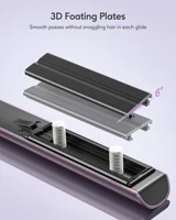 Stylocks Flat Iron 2 In 1 Instant Heating Professional Beauty Tool Adjustable Temperature Hair Striaghtener with Digital Display 2