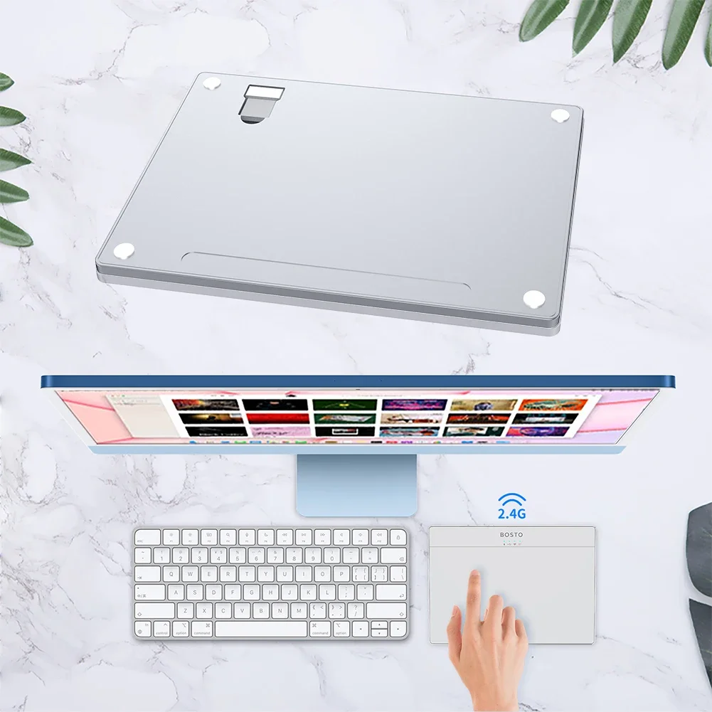 Portable Track Pad Multi-Gesture Wireless Touchpad Type-C Rechargeable Wired Precision Trackpad for Computer Notebook PC Laptop
