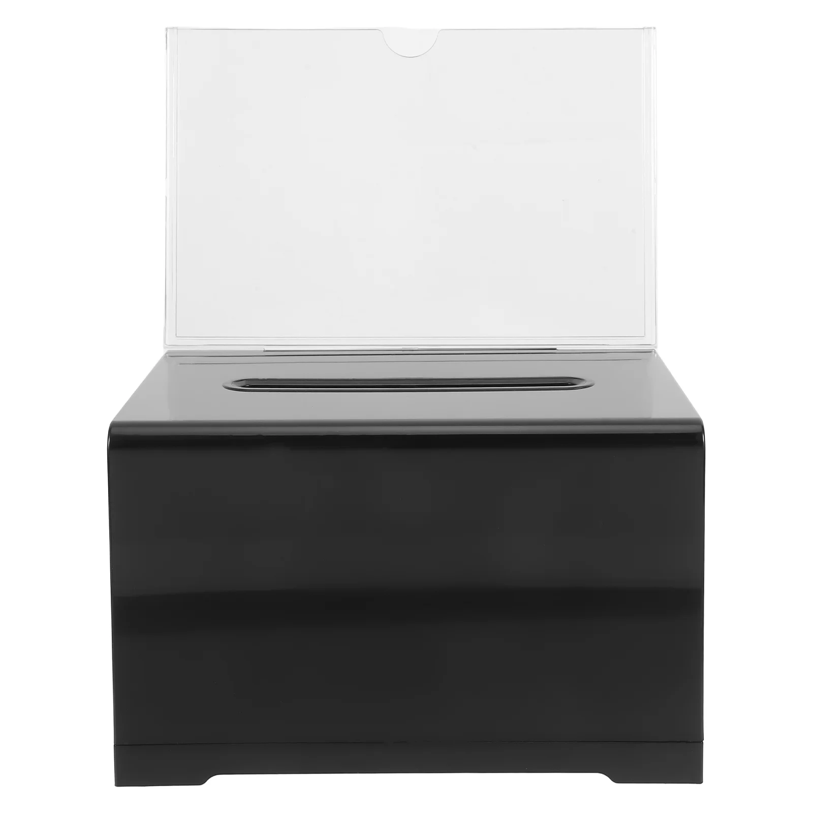 Business Card Box Ballot Clear Donation Suggestion Collection Acrylic