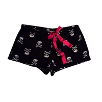 Spicy Girls Y2K Shorts Skull Aesthetics Graphic Print Punk Trousers Streetwear Rock Gothic Hot pants Retro Hip Hop Casual Pants 1