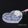 3D Mini Silicone Molds Nail Art Decoration Letter ABC Alphabet Flowers Big Petal Design Acrylic Carving Tools Manicure Jewelry 3