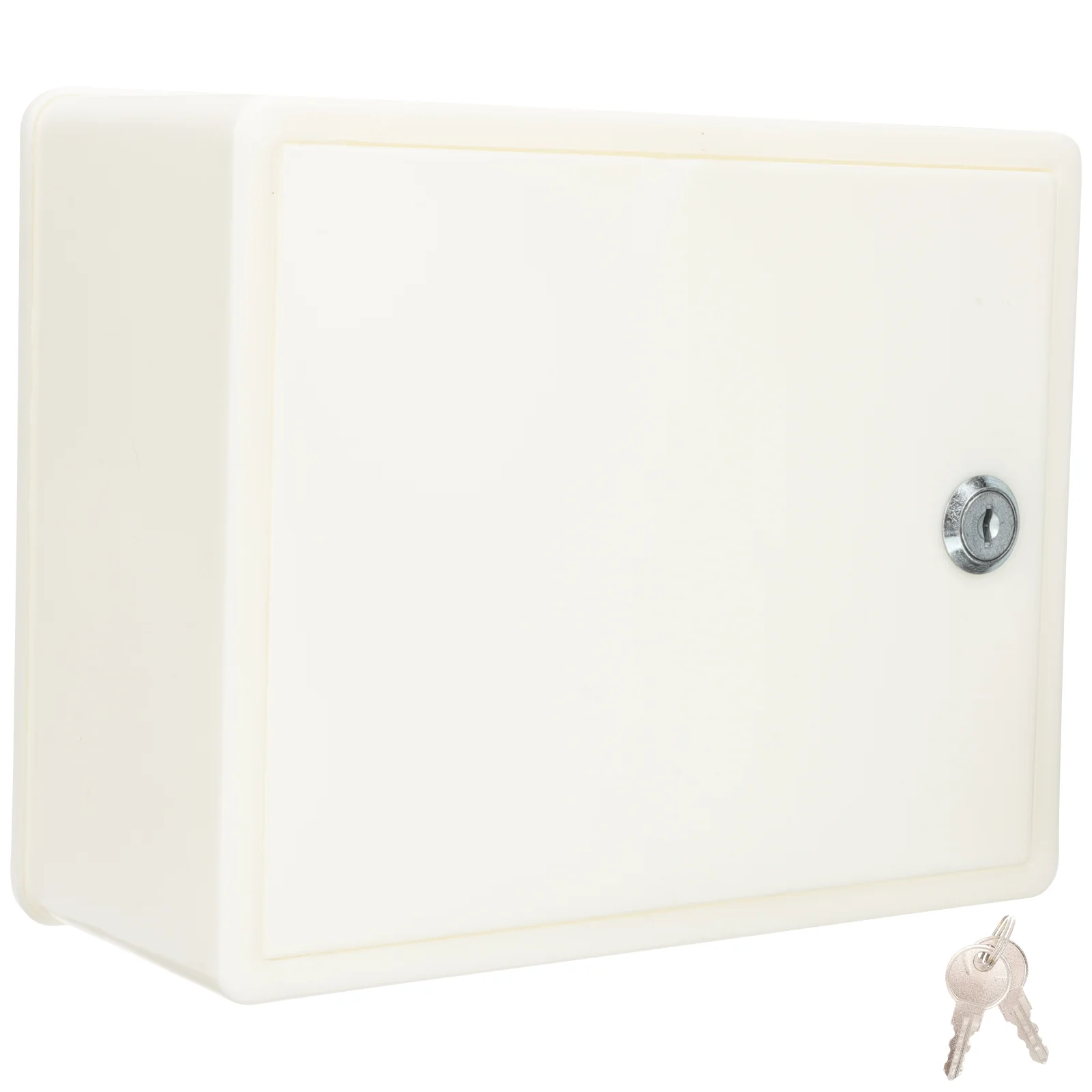 

Door Milk Box Secure Mailbox Locked Breakfast Wall Mailboxes for outside White Mount with Post