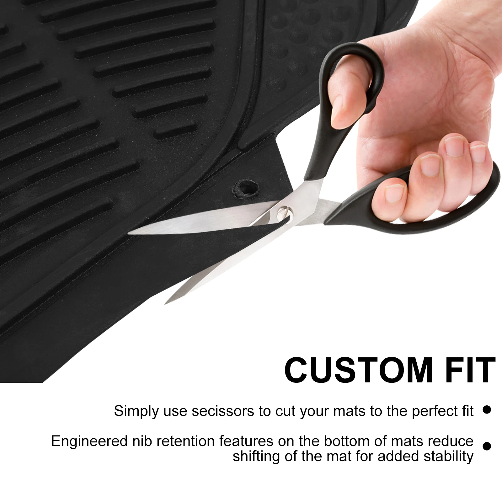 3 Pieces Deep Waterproof Car Mats All Weather Rubber Car Floor Mats Waterproof All Weather Car Mats for Cars Truck SUV