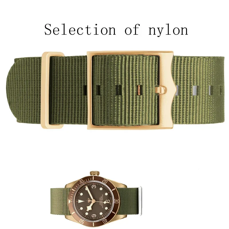 Military Nylon Watchband For Tudor Watch Strap 22mm French Troops Nato Zulu Parachute Bracelet Accessories 22mm