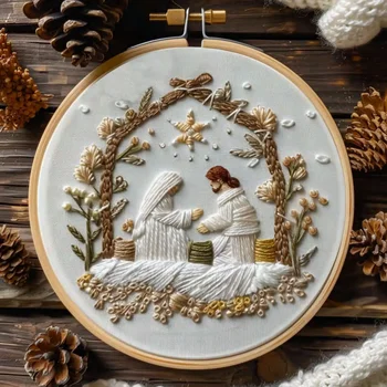 Christmas Nativity Embroidery Kit 1