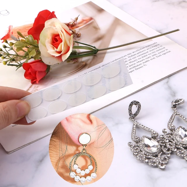 100Pcs Invisible Earring Lifters Earring Stabilizers Waterproof Earring  Support Pads for Supporting Large Heavy Earrings 