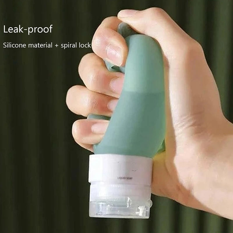 Portable Large Diameter Silicone Travel Bottle,Silicone Travel Bottles, Silicone Portable Bottles Durable Easy To Use