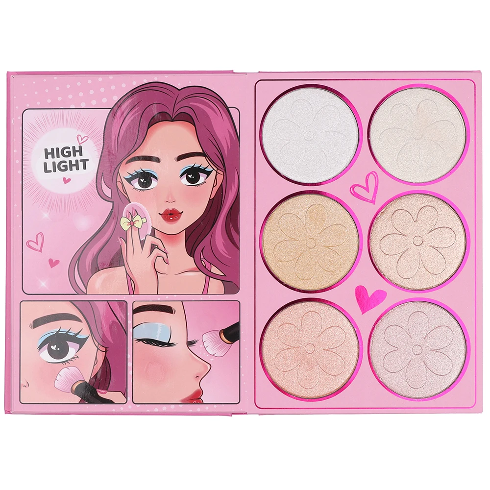 67 Colors 5 Pages Superstar Eye Shadow Palette Book Glitter Highlight Blusher Eyeshadow Professional Makeup for Eyes
