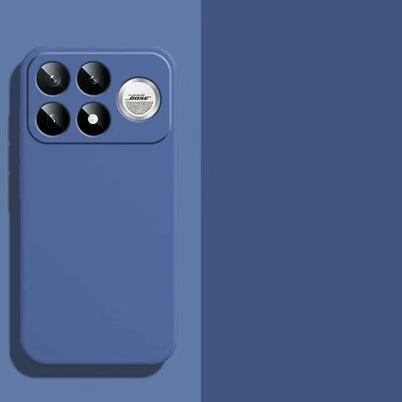 Square Liquid Silicone Soft Shockproof Phone Cover Coque