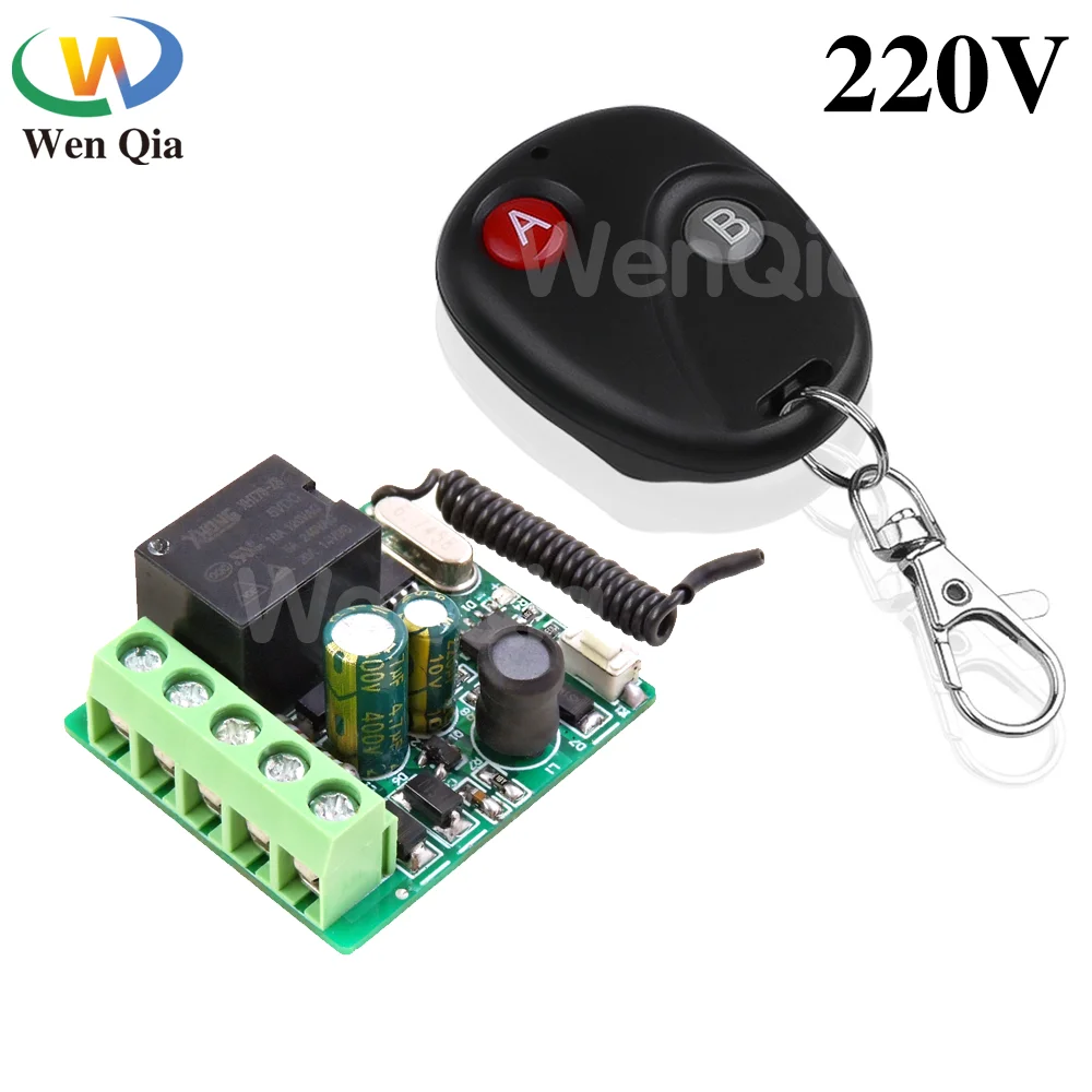 Wireless remote controller Wireless remote control RF 433 Mhz Remote Controls Wireless Remote Control Switch 220V 1CH Relay Receiver Module ON OFF Transmitter