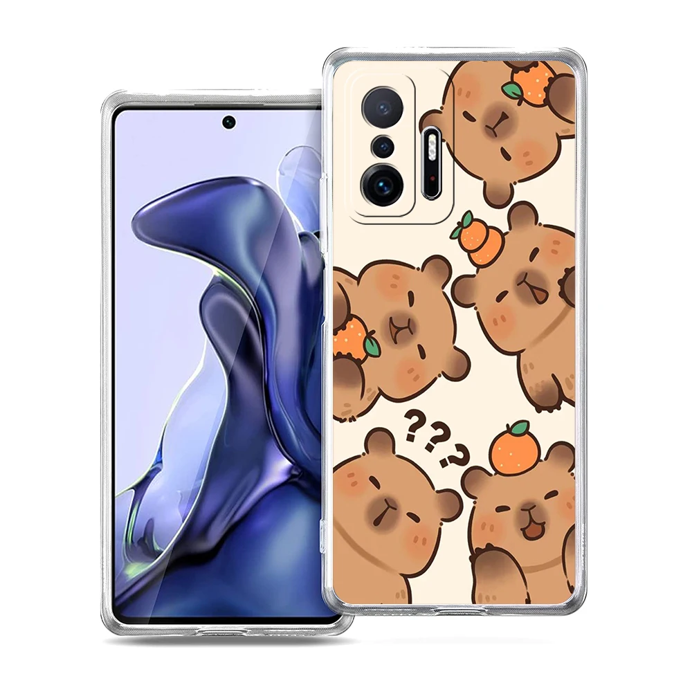Capybara Cartoon Soft Transparent Phone Case