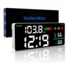 4-in-1 Digital Decibel Meter Wall Hanging Sound Level Noise Meter 30-130dB Range 11 Inch Large LED Display Multi-function 1