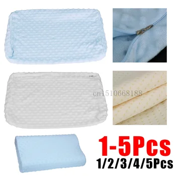 1-5Pcs Soft Pillowcase Slowly Rebound Memory Foam Space Pillow Cases Neck Cervical Healthcare Bed Pillow Cover Cute Pillow Case 1