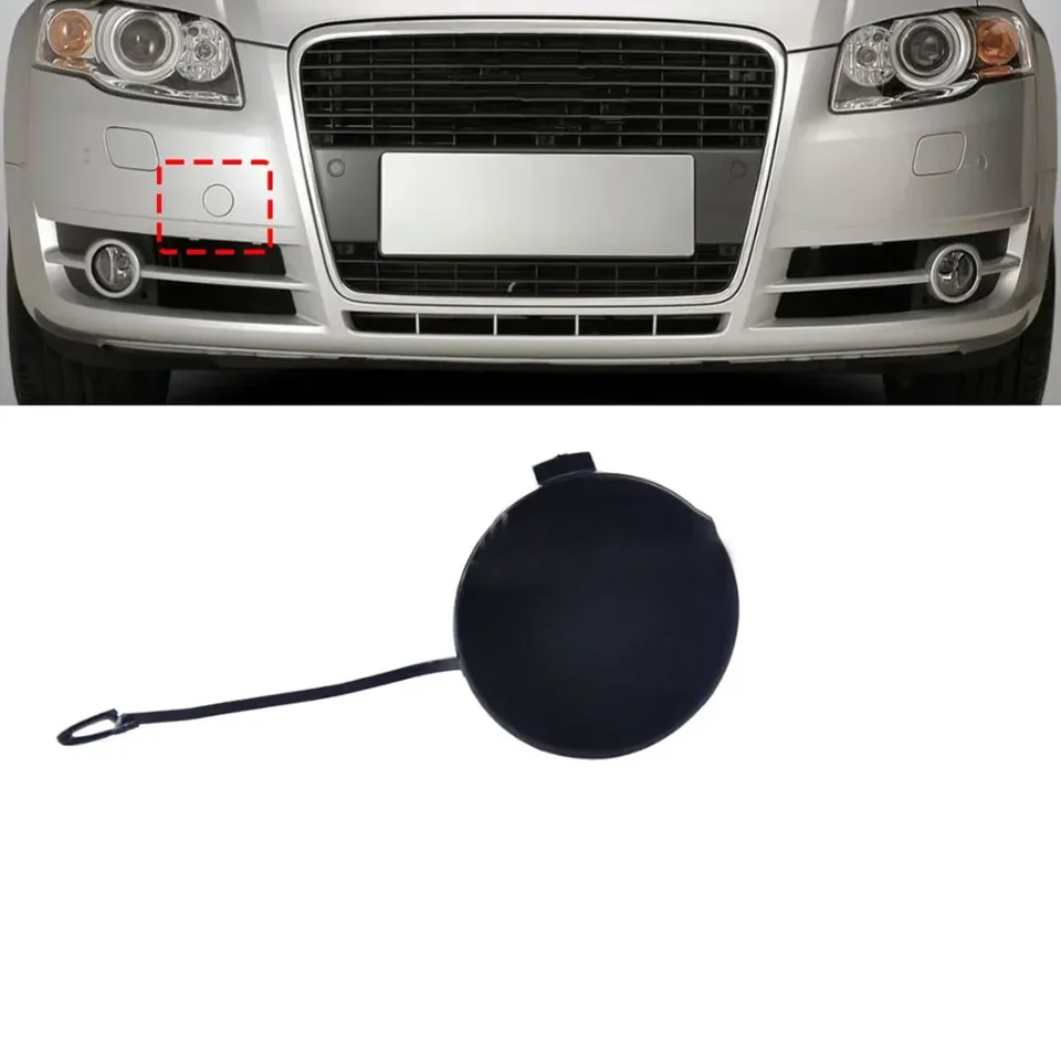 Tapa De Gancho De Remolque Delantera Para Audi A4 B7 (2005-2008) – Reemplazo 8E0807241C, ABS Gris