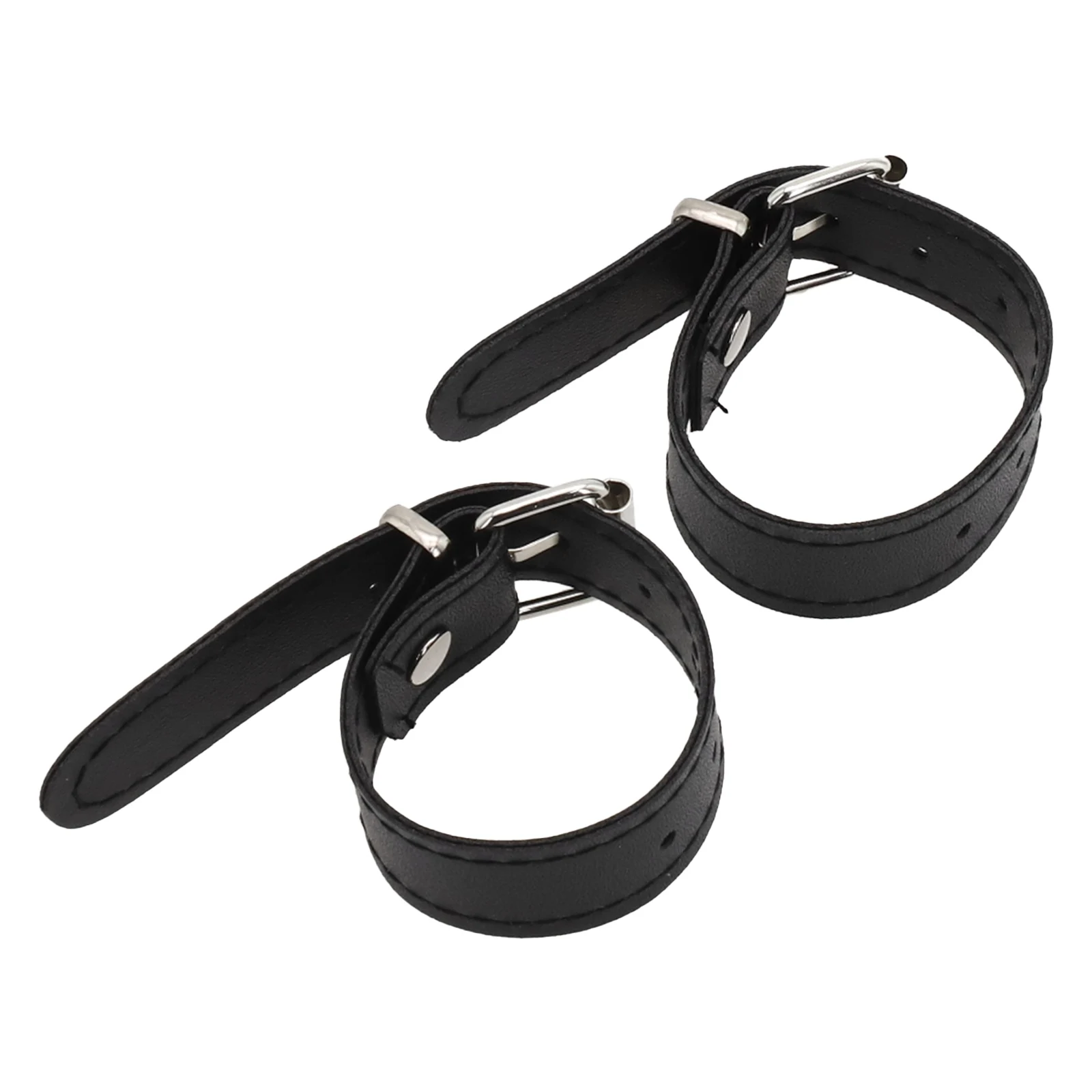 

2pcs Leather Basket Strap Children Bicycle Leather Basket Strap With Metal Buckle Adjustable Kids Bike Strap Abrasion-proof