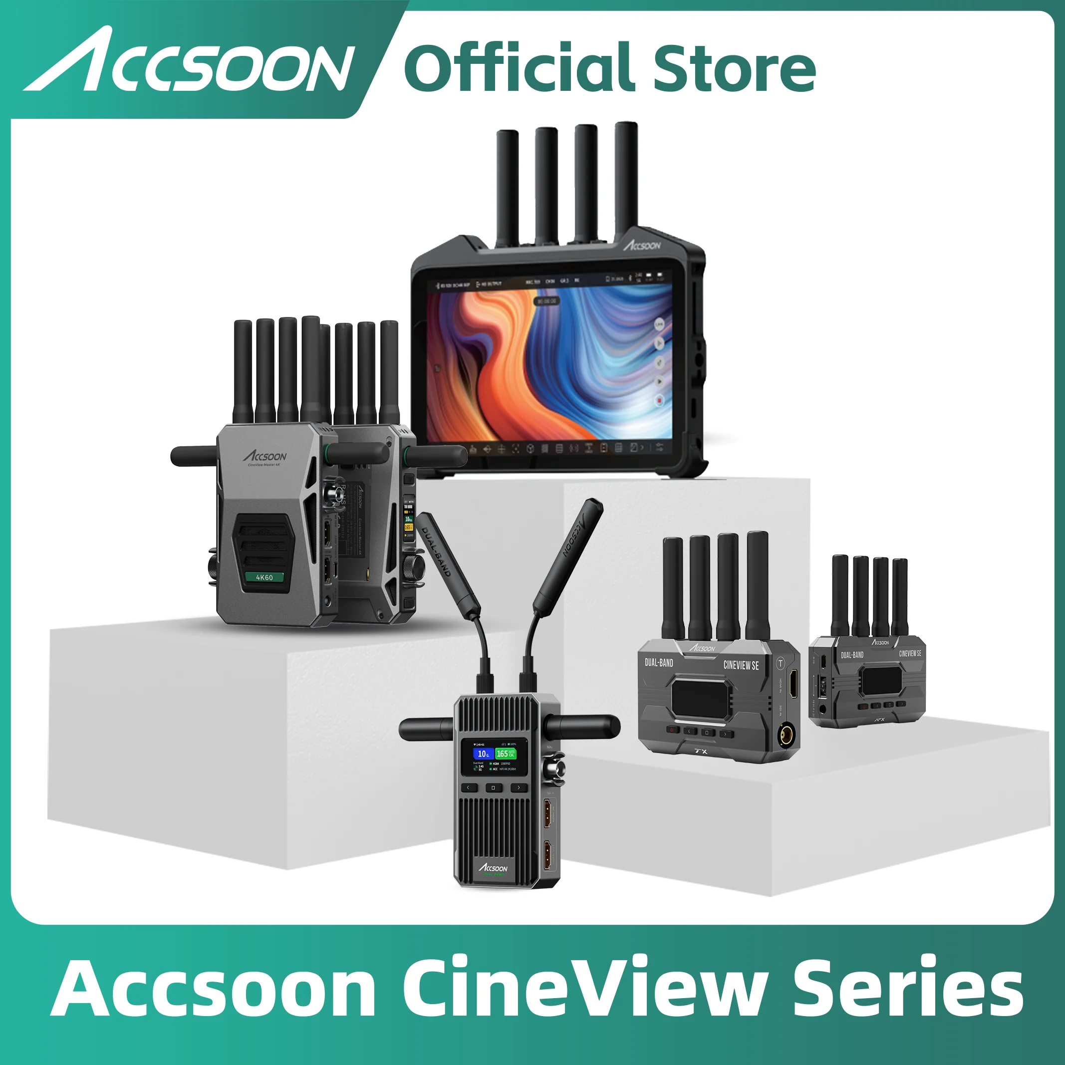 ACCSOON CineView Nano Wireless Video Transmitter - 1080p 60fps With 500ft Range For Filmmaking