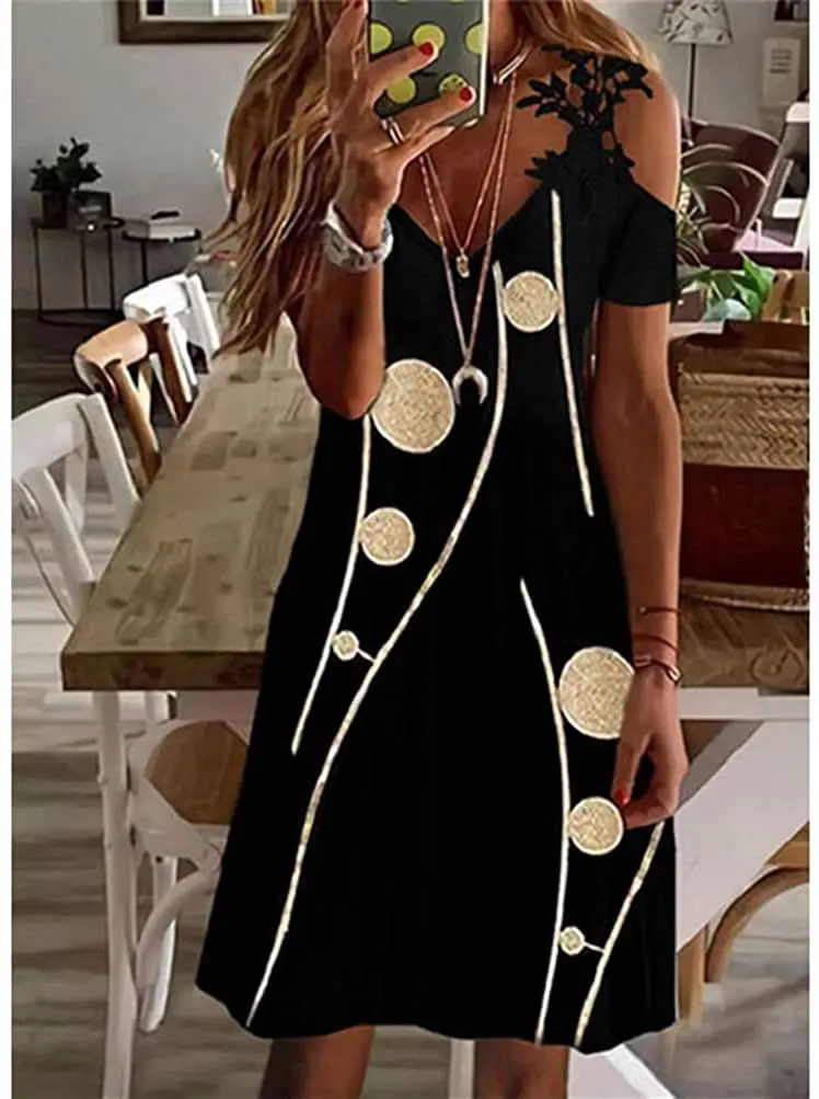 

2022 Spring and Summer New Hot Style Printed Lace Women Strapless Ladies Suspender Dress Female Casual Commuter Dresses