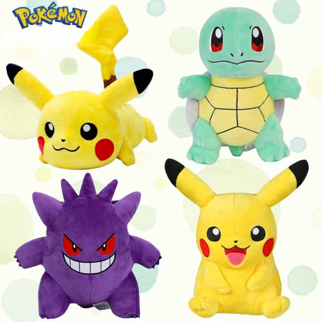 

30 см Оригинальная кукла в виде покемона, милая плюшевая кукла в стиле аниме, Пикачу, Сквиртл, психоут, Бульбазавр, Рождественский подарок на день рождения