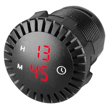 LLCS-1 Piece Car LED Electronic Clock Switch Charger Universal Car Supplies Red Light 1