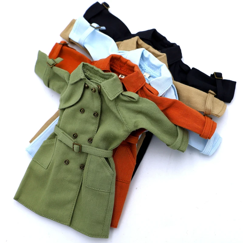 Blythe Doll Clothes Trench Coat For Blyth Azone Shoes OB23 OB24 Dolls Windbreaker