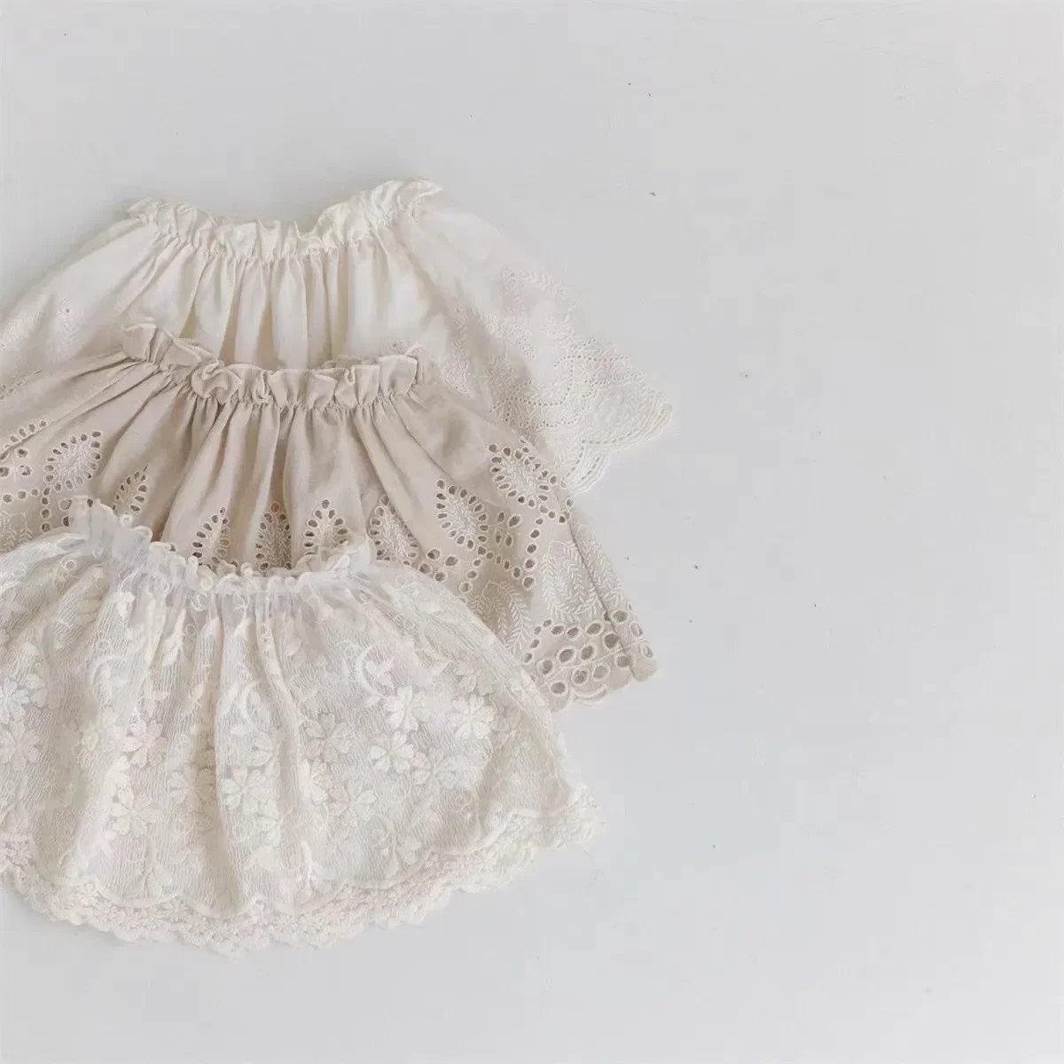 7760-1 Baby Clothes Sweet Skirt Autumn New All Match Lace Embroidered Skirt Baby Girl's Princess baby girl skirt