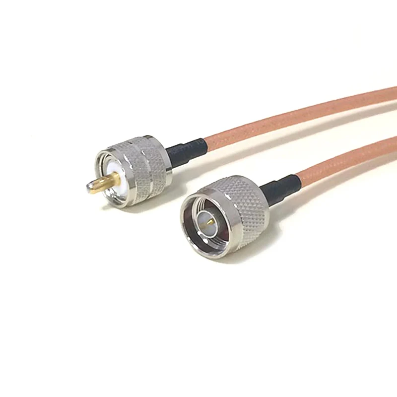 

High-Quality Low-Attenuation UHF Plug PL259 Switch N Male RF Coax Cable RG142 50CM 20" Adapter